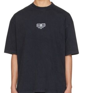 Balenciaga Black BB Paris Icon T-Shirt